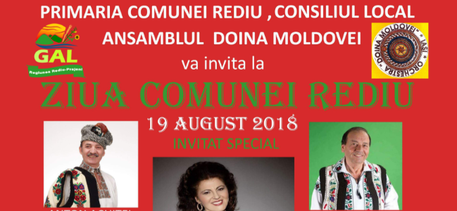 Ziua Comunei REDIU – 19 august 2018