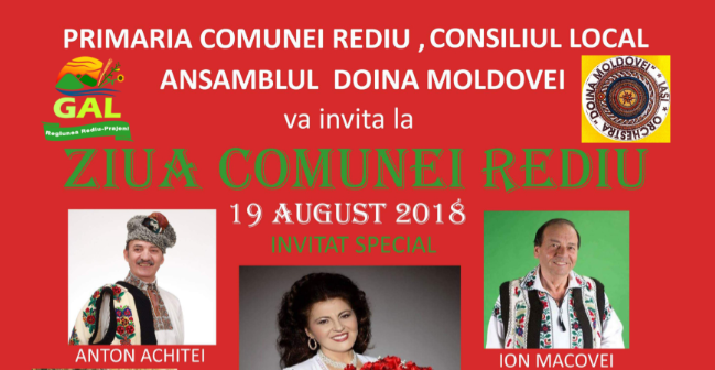 Ziua Comunei REDIU – 19 august 2018