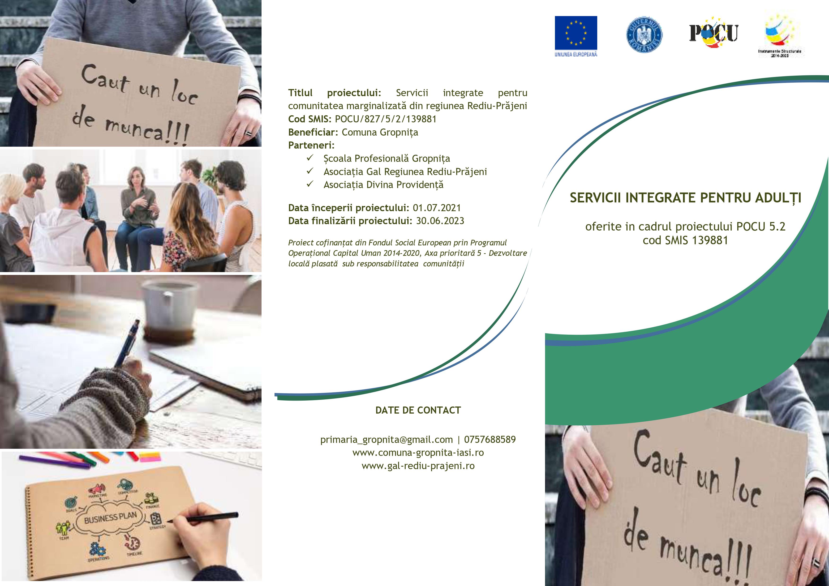 POCU 5.2: Servicii integrate pentru adulți