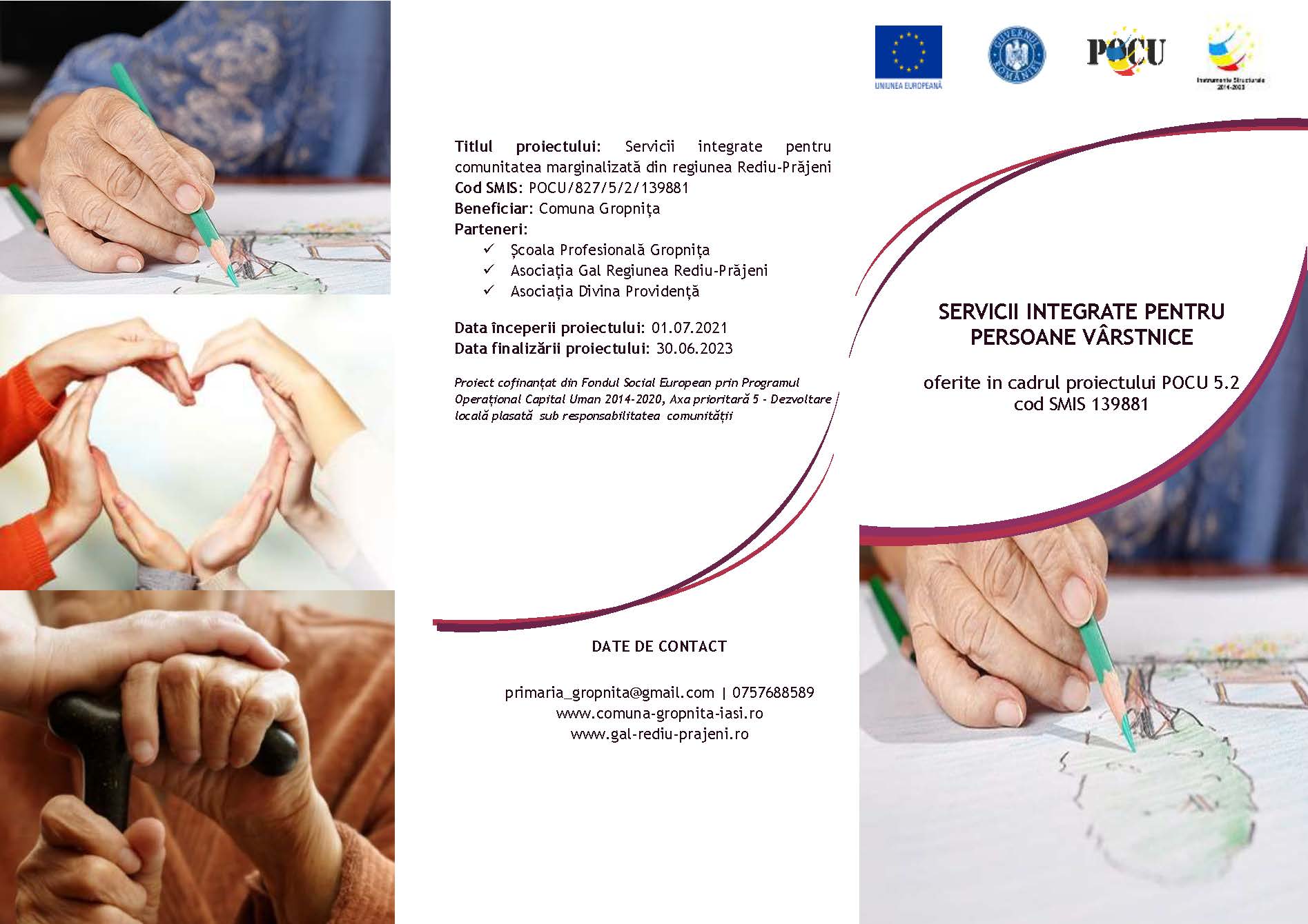 POCU 5.2: Servicii integrate pentru persoane vârstnice
