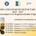 Calendarul activităților de animare pentru elaborarea SDL 2023-2027