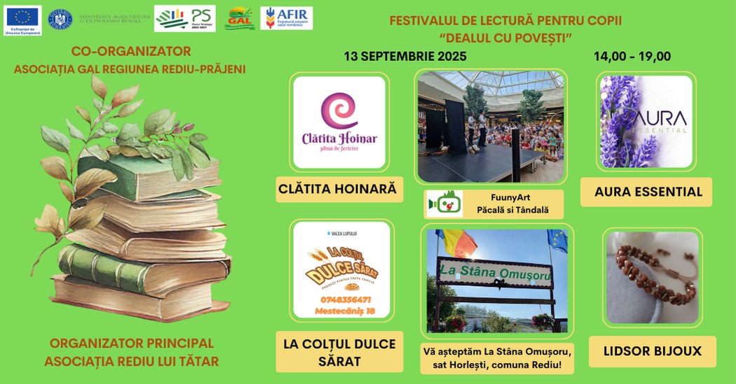 FESTIVALUL de lectură pentru copii – Dealul cu povești