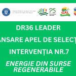 Lansare apel de selecție nr. 803/000/1/4/2025 - Intervenția nr. 7 - ENERGIE DIN SURSE REGENERABILE