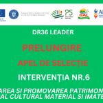 PRELUNGIRE apel de selecție nr. 810/818/1/5/2025 - Intervenția nr. 6 - CONSERVAREA ȘI PROMOVAREA PATRIMONIULUI LOCAL CULTURAL MATERIAL ȘI IMATERIAL