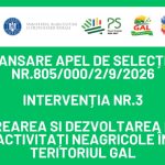 Lansare apel de selecție nr. 805/000/2/9/2026 - Intervenția nr. 3